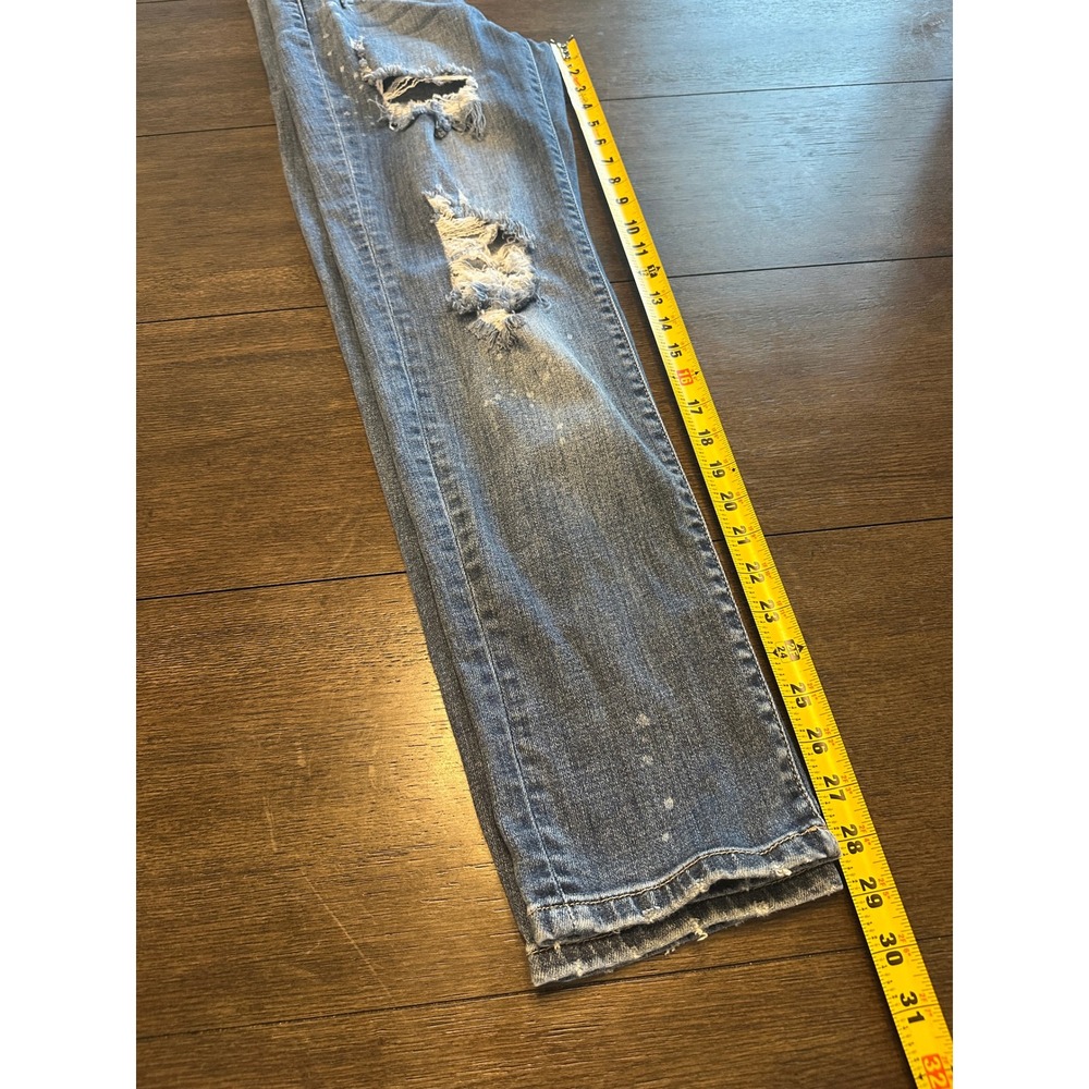 Judy Blue Distressed Boyfriend Fit Jeans Medium‎ Wash Size 3 26 - Picture 6 of 8